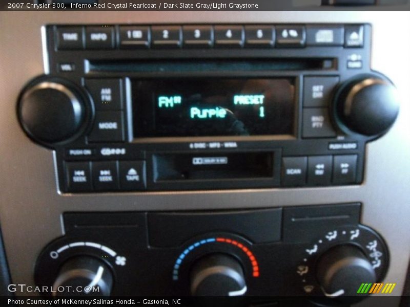 Inferno Red Crystal Pearlcoat / Dark Slate Gray/Light Graystone 2007 Chrysler 300