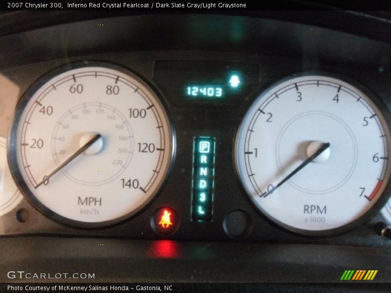Inferno Red Crystal Pearlcoat / Dark Slate Gray/Light Graystone 2007 Chrysler 300