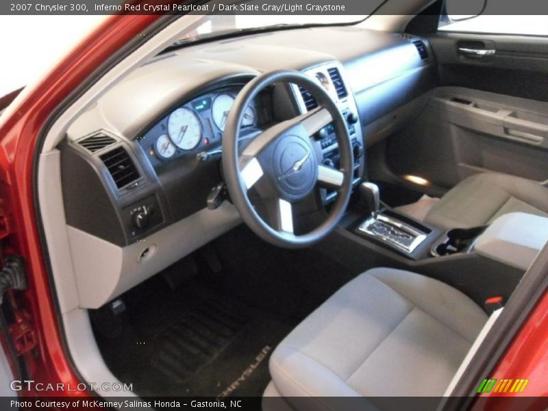 Inferno Red Crystal Pearlcoat / Dark Slate Gray/Light Graystone 2007 Chrysler 300