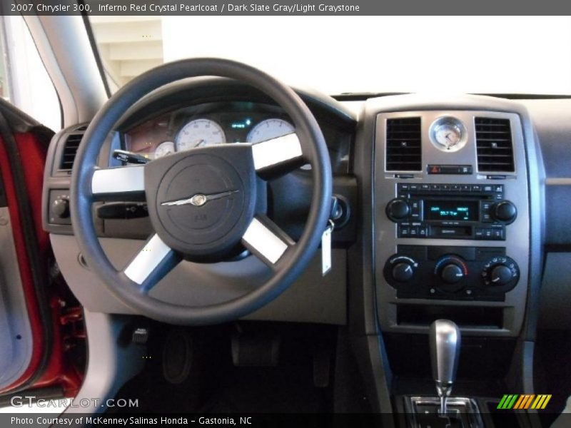 Inferno Red Crystal Pearlcoat / Dark Slate Gray/Light Graystone 2007 Chrysler 300
