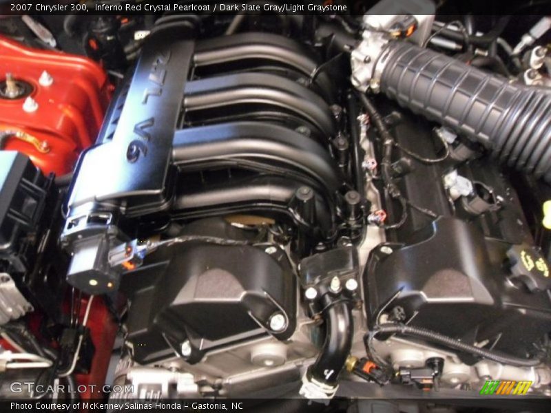 Inferno Red Crystal Pearlcoat / Dark Slate Gray/Light Graystone 2007 Chrysler 300