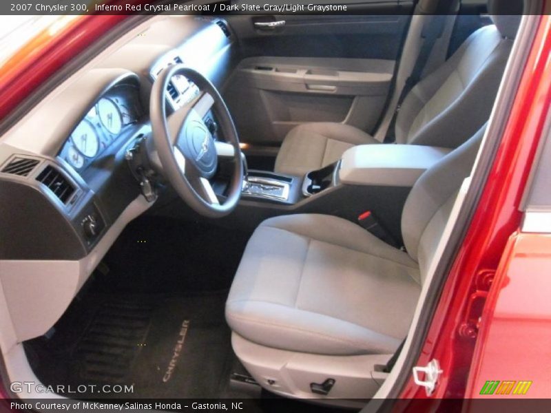 Inferno Red Crystal Pearlcoat / Dark Slate Gray/Light Graystone 2007 Chrysler 300