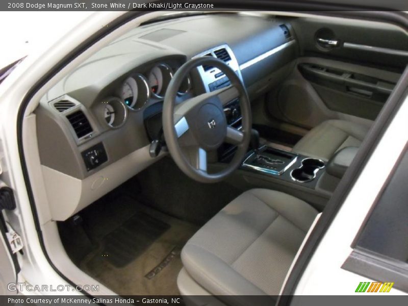 Stone White / Dark Khaki/Light Graystone 2008 Dodge Magnum SXT