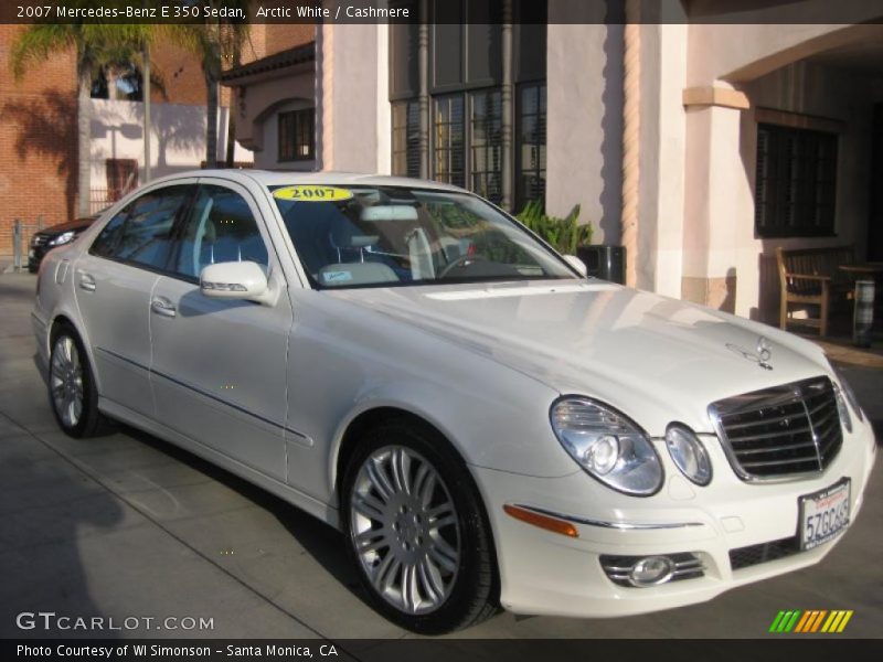 Arctic White / Cashmere 2007 Mercedes-Benz E 350 Sedan