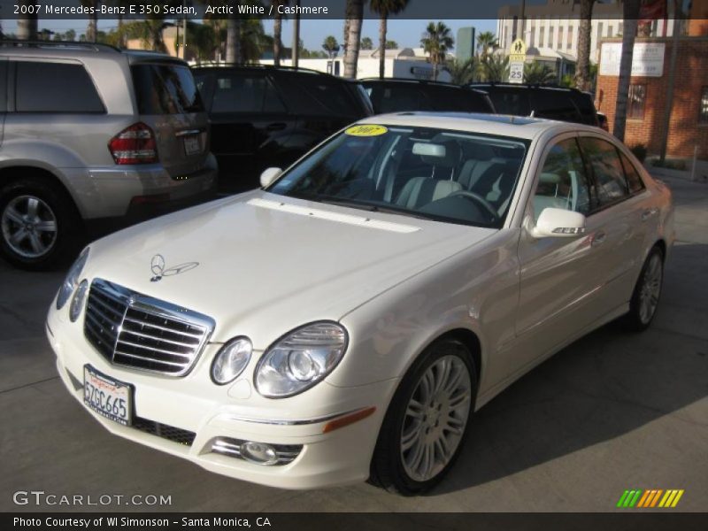 Arctic White / Cashmere 2007 Mercedes-Benz E 350 Sedan