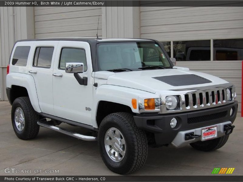 Birch White / Light Cashmere/Ebony 2009 Hummer H3