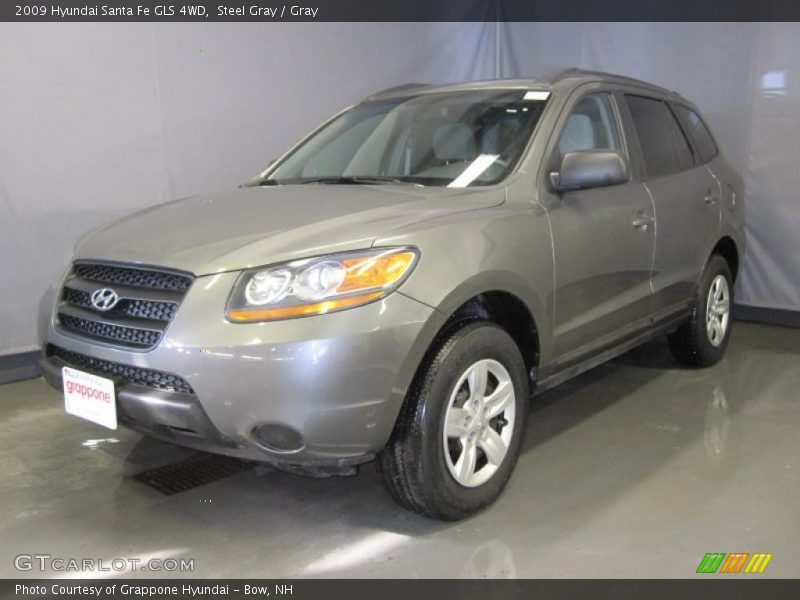 Steel Gray / Gray 2009 Hyundai Santa Fe GLS 4WD