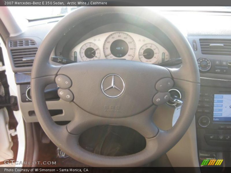 Arctic White / Cashmere 2007 Mercedes-Benz E 350 Sedan