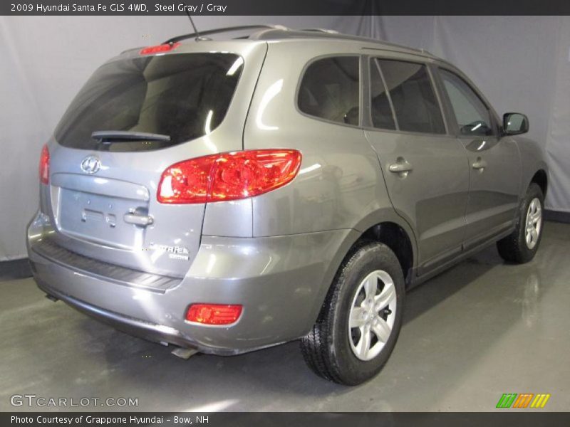 Steel Gray / Gray 2009 Hyundai Santa Fe GLS 4WD