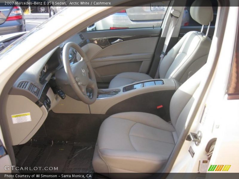 Arctic White / Cashmere 2007 Mercedes-Benz E 350 Sedan