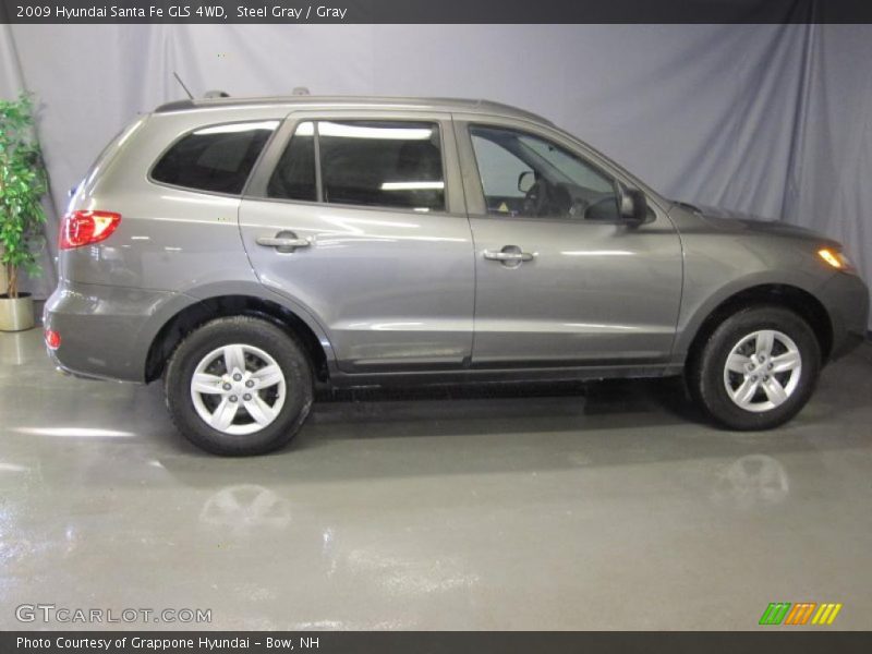 Steel Gray / Gray 2009 Hyundai Santa Fe GLS 4WD