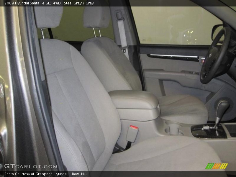 Steel Gray / Gray 2009 Hyundai Santa Fe GLS 4WD