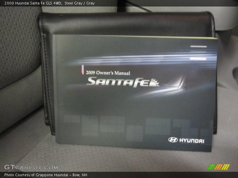 Steel Gray / Gray 2009 Hyundai Santa Fe GLS 4WD