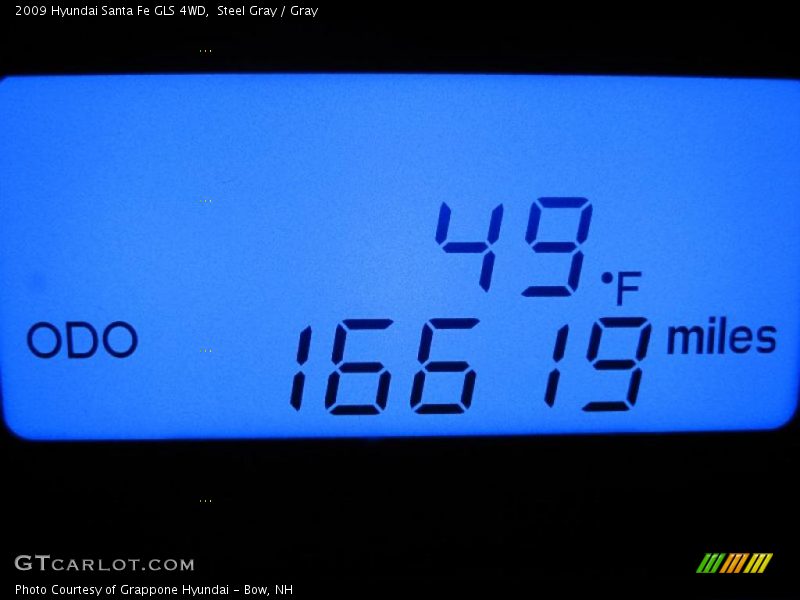 Steel Gray / Gray 2009 Hyundai Santa Fe GLS 4WD