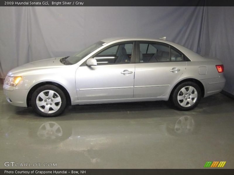 Bright Silver / Gray 2009 Hyundai Sonata GLS