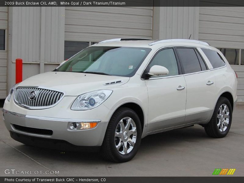 White Opal / Dark Titanium/Titanium 2009 Buick Enclave CXL AWD