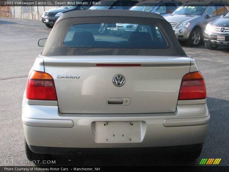 Desert Wind Metallic / Black 2001 Volkswagen Cabrio GL