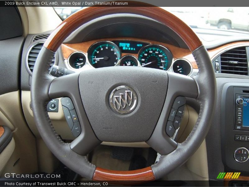 White Opal / Dark Titanium/Titanium 2009 Buick Enclave CXL AWD