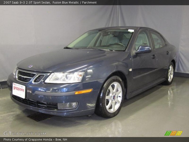 Fusion Blue Metallic / Parchment 2007 Saab 9-3 2.0T Sport Sedan