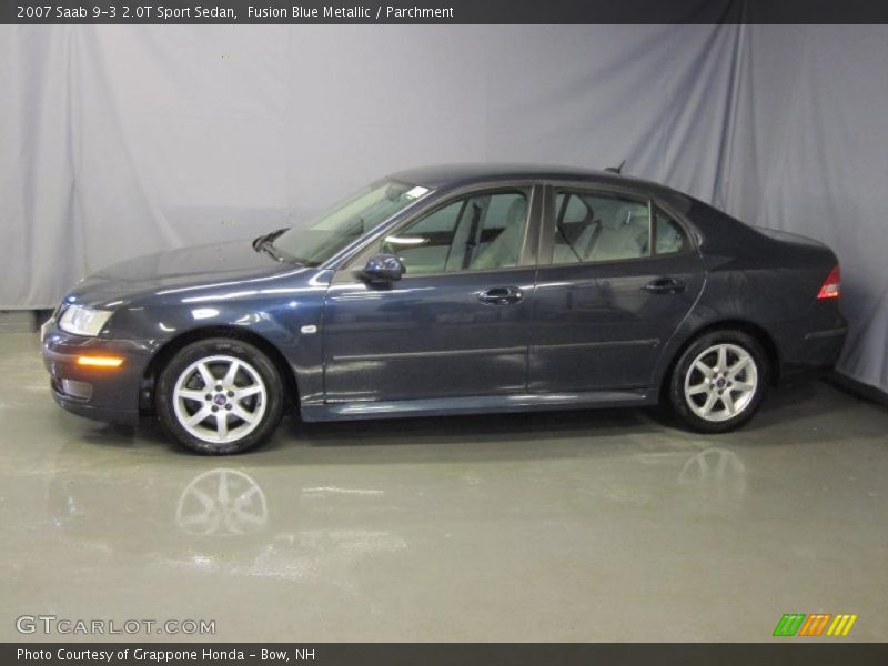 Fusion Blue Metallic / Parchment 2007 Saab 9-3 2.0T Sport Sedan