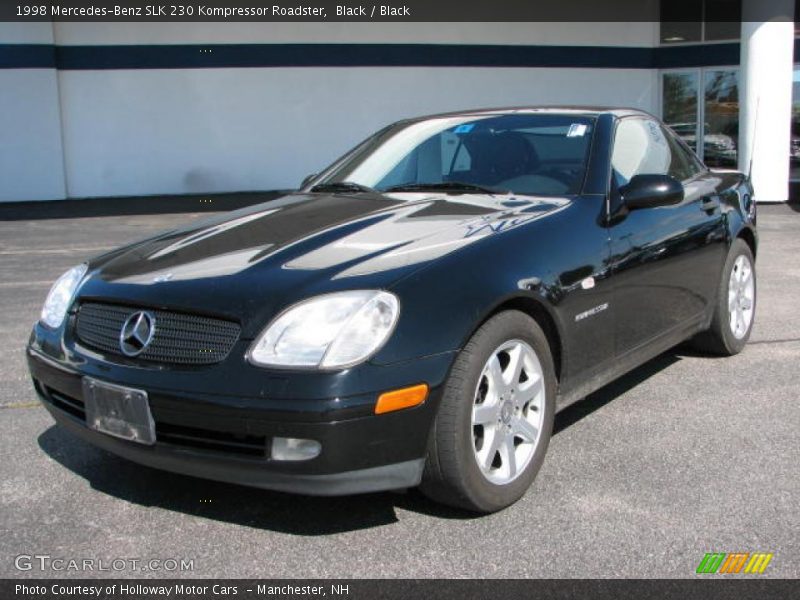 Black / Black 1998 Mercedes-Benz SLK 230 Kompressor Roadster