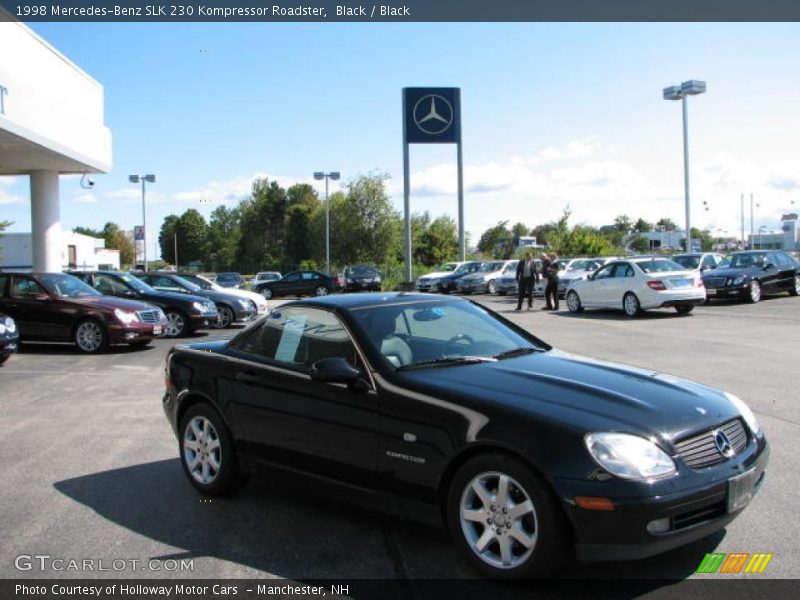 Black / Black 1998 Mercedes-Benz SLK 230 Kompressor Roadster