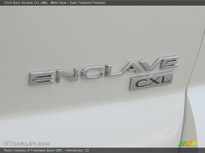 White Opal / Dark Titanium/Titanium 2009 Buick Enclave CXL AWD