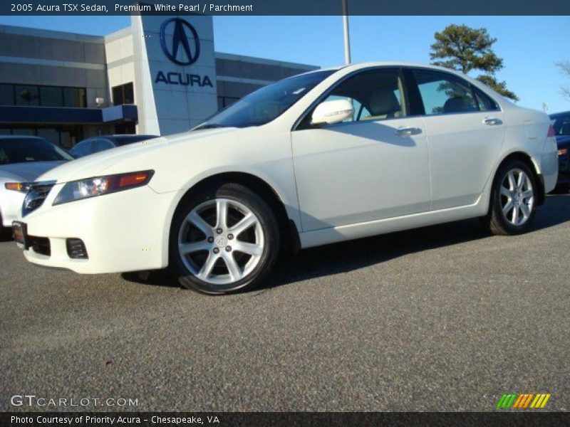 Premium White Pearl / Parchment 2005 Acura TSX Sedan