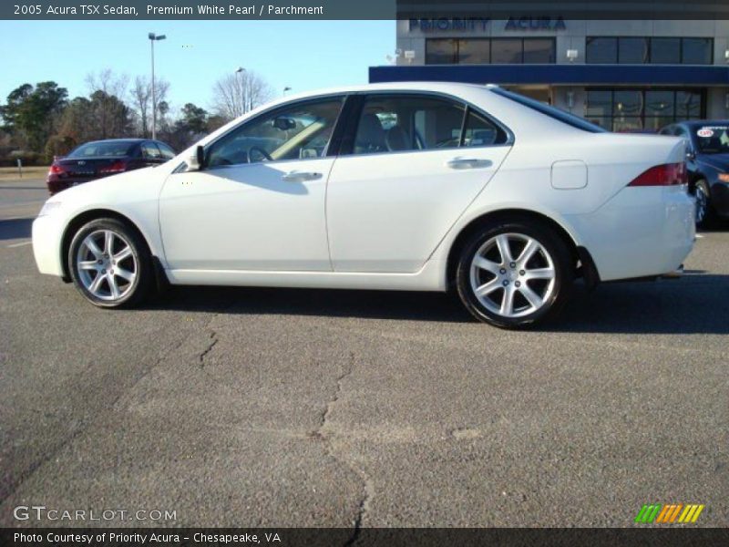 Premium White Pearl / Parchment 2005 Acura TSX Sedan