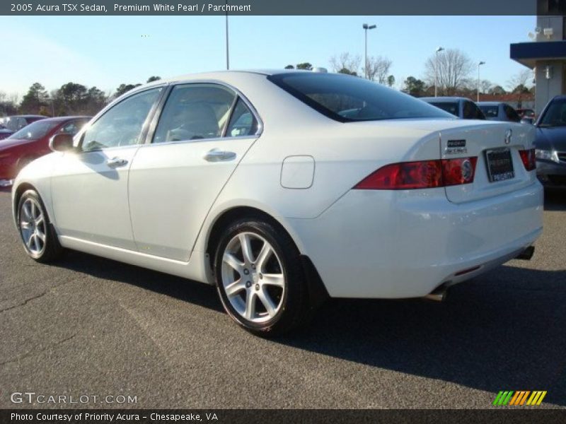 Premium White Pearl / Parchment 2005 Acura TSX Sedan