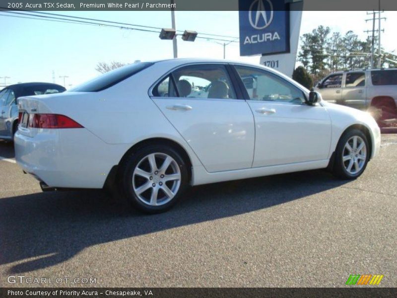 Premium White Pearl / Parchment 2005 Acura TSX Sedan