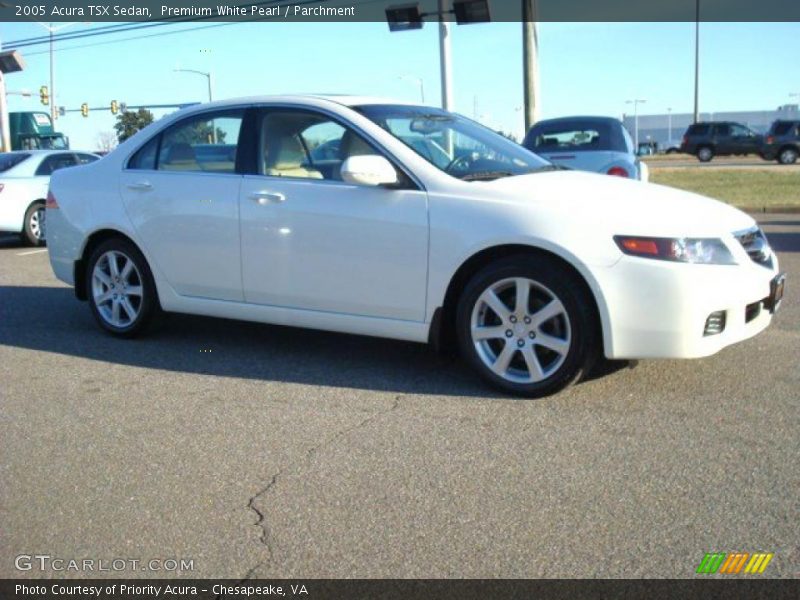 Premium White Pearl / Parchment 2005 Acura TSX Sedan