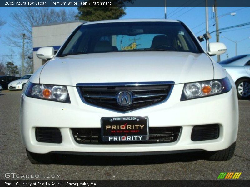 Premium White Pearl / Parchment 2005 Acura TSX Sedan