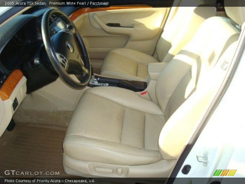 Premium White Pearl / Parchment 2005 Acura TSX Sedan