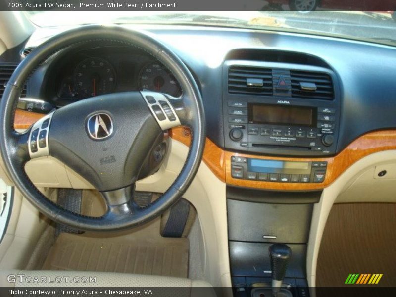 Premium White Pearl / Parchment 2005 Acura TSX Sedan