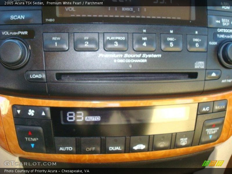 Premium White Pearl / Parchment 2005 Acura TSX Sedan