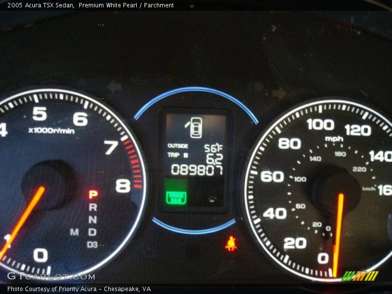 Premium White Pearl / Parchment 2005 Acura TSX Sedan