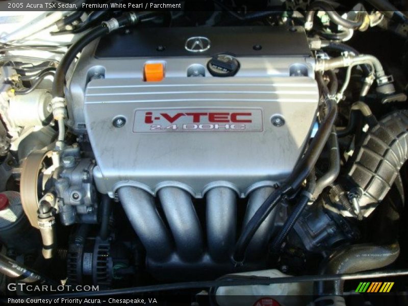 Premium White Pearl / Parchment 2005 Acura TSX Sedan