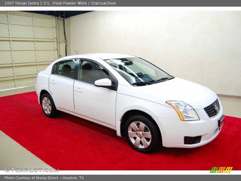 Fresh Powder White / Charcoal/Steel 2007 Nissan Sentra 2.0 S