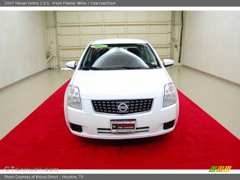 Fresh Powder White / Charcoal/Steel 2007 Nissan Sentra 2.0 S
