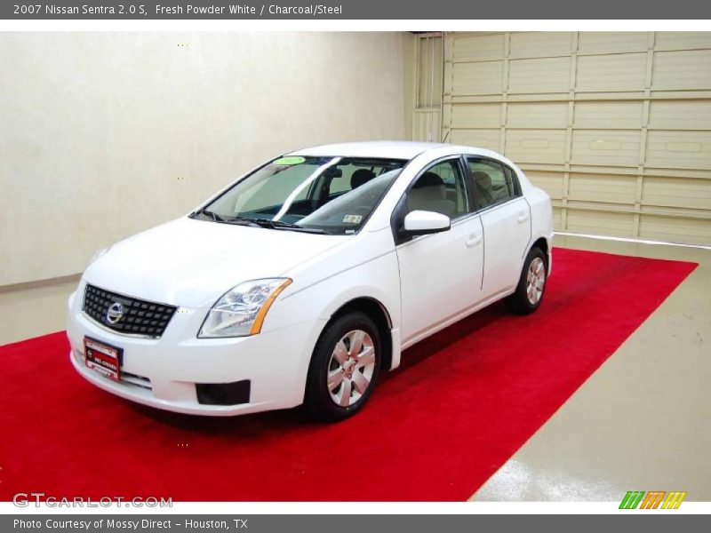 Fresh Powder White / Charcoal/Steel 2007 Nissan Sentra 2.0 S