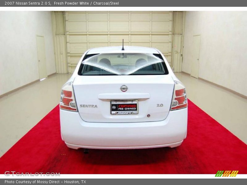 Fresh Powder White / Charcoal/Steel 2007 Nissan Sentra 2.0 S