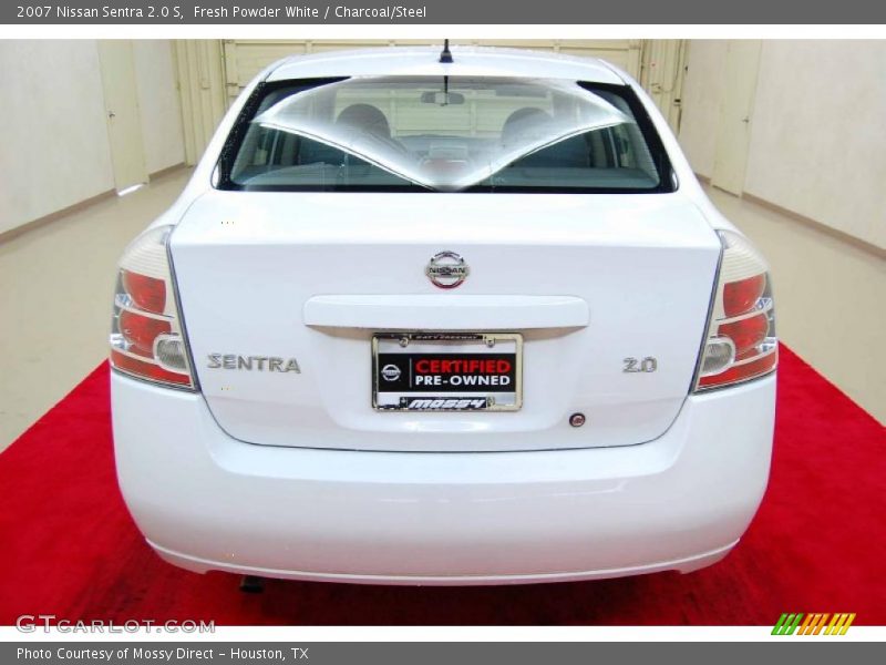 Fresh Powder White / Charcoal/Steel 2007 Nissan Sentra 2.0 S