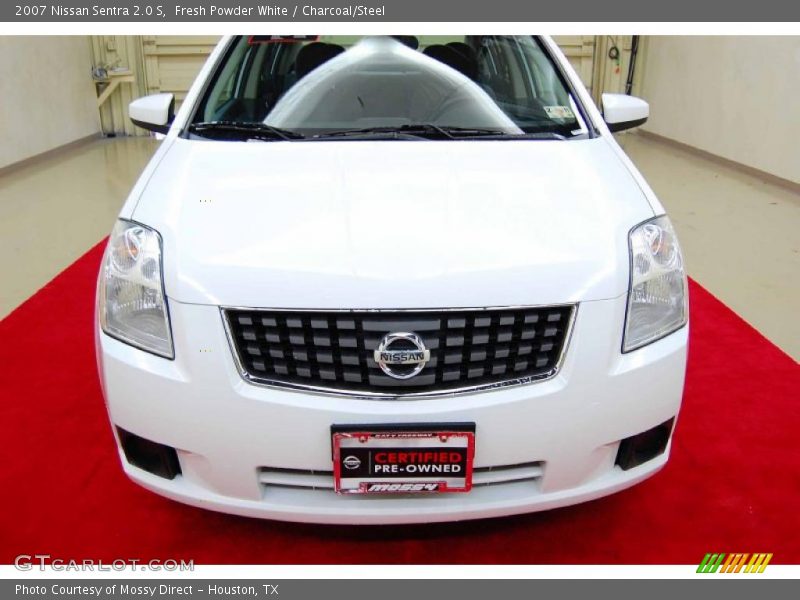 Fresh Powder White / Charcoal/Steel 2007 Nissan Sentra 2.0 S