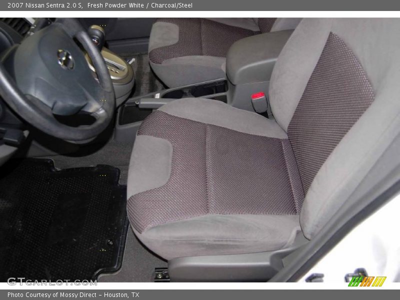 Fresh Powder White / Charcoal/Steel 2007 Nissan Sentra 2.0 S