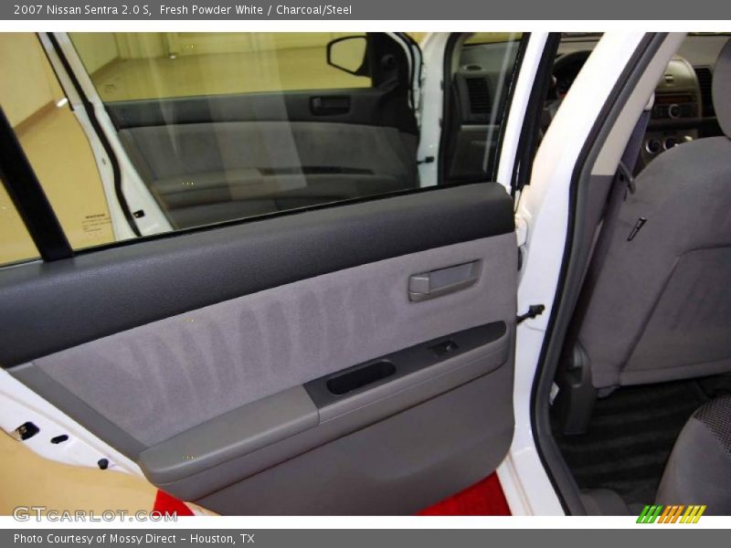 Fresh Powder White / Charcoal/Steel 2007 Nissan Sentra 2.0 S