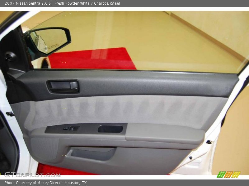 Fresh Powder White / Charcoal/Steel 2007 Nissan Sentra 2.0 S