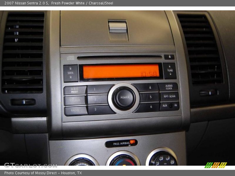 Fresh Powder White / Charcoal/Steel 2007 Nissan Sentra 2.0 S