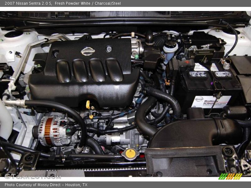 Fresh Powder White / Charcoal/Steel 2007 Nissan Sentra 2.0 S