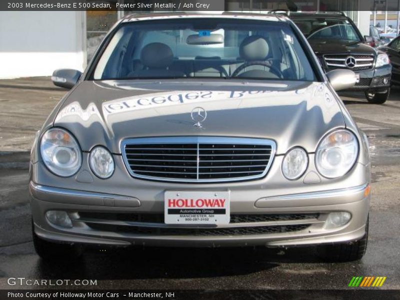 Pewter Silver Metallic / Ash Grey 2003 Mercedes-Benz E 500 Sedan